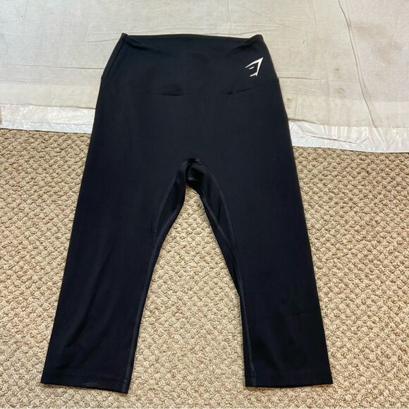 Ladies Gymshark Capri Length Black Leggings Size Small‎ - Picture 4 of 10